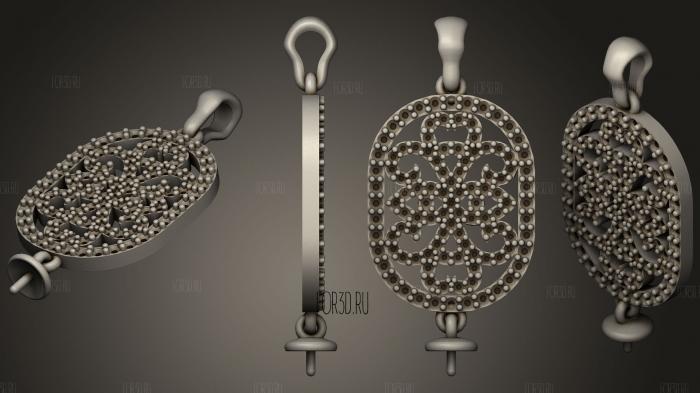 Pearl Pendant stl model for CNC